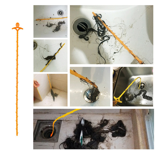 Japanese sewer dredge household pipe cleaning stick manual dredge toilet hair blockage cleaner