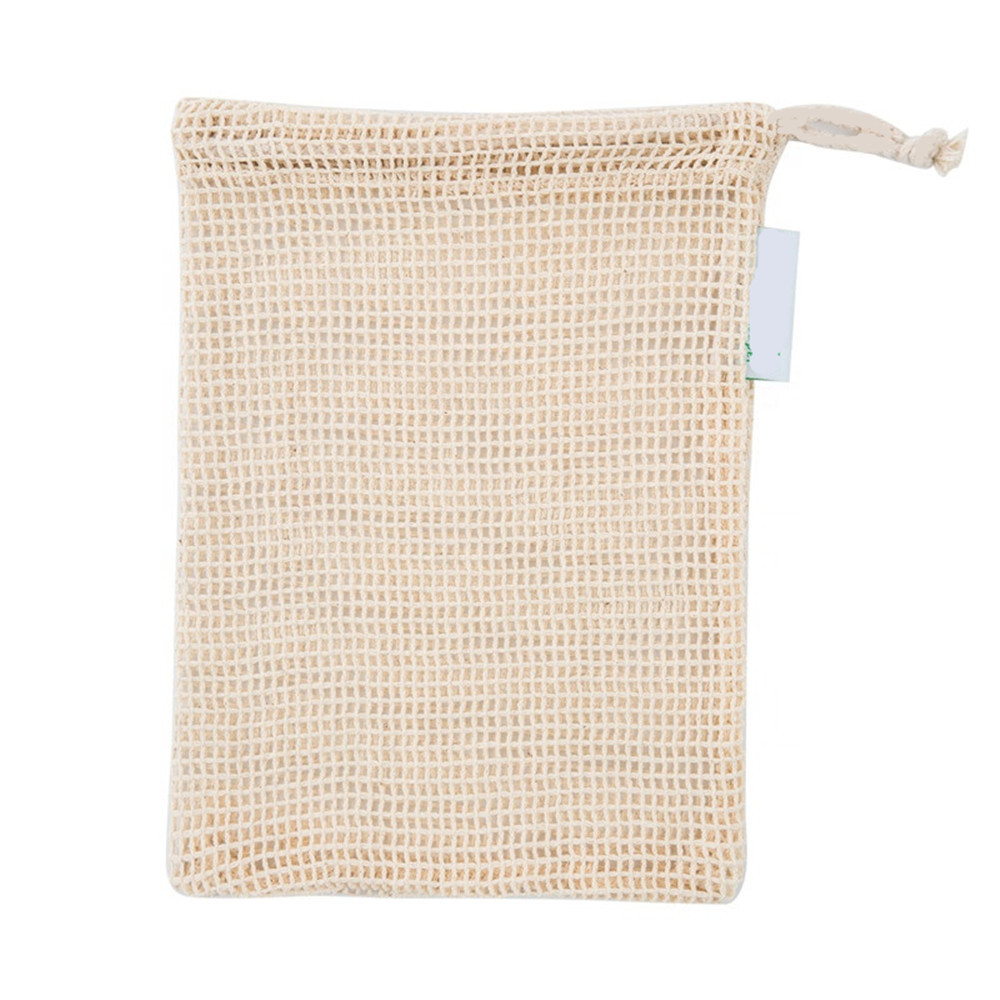 Amazon drawstring cotton mesh bag supermarket mesh vegetable shopping bag fruit mesh bag