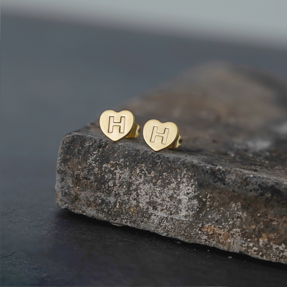 Nouvelles Boucles D&#39;oreilles Anglaises 26 Lettres display picture 19