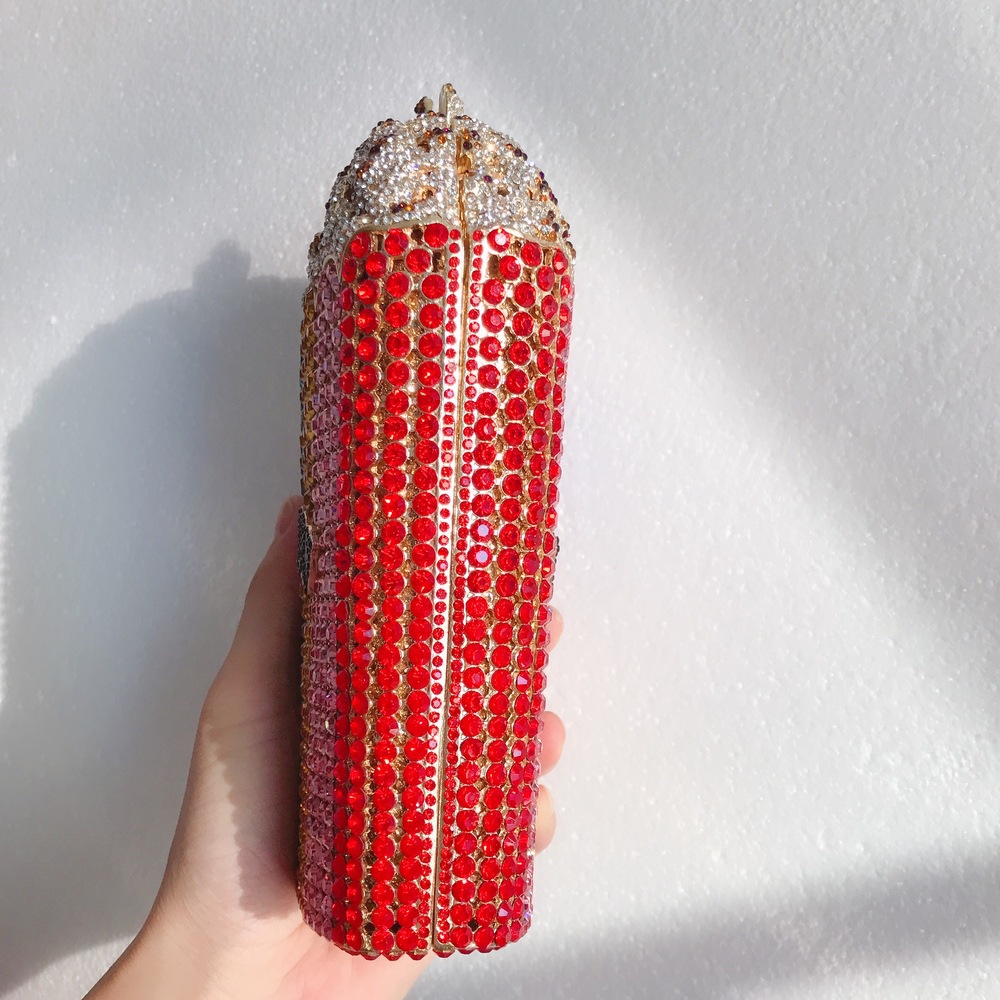Túi clutch nữ dự tiệc kim cương rỗng phong cách Âu Mỹ — Bảy màu hàng có sẵn, Đỏ Trắng hàng sẵn, Màu đen đặt trước, Màu xanh lam đặt trước chi tiết 33