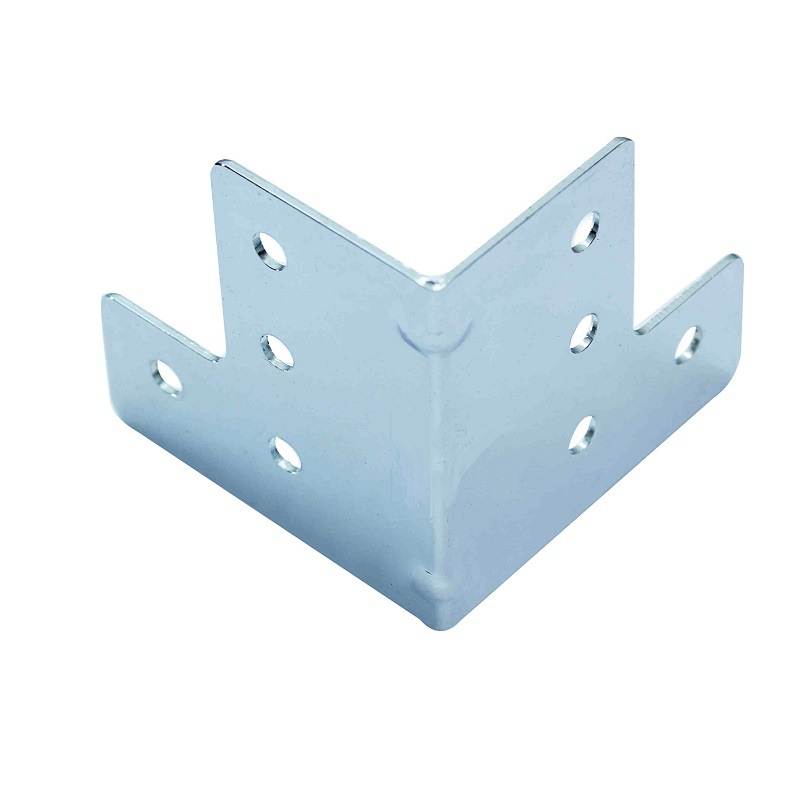 优质航空箱五金配件 八孔35压筋直角码 55*59mm八孔直角码 包边