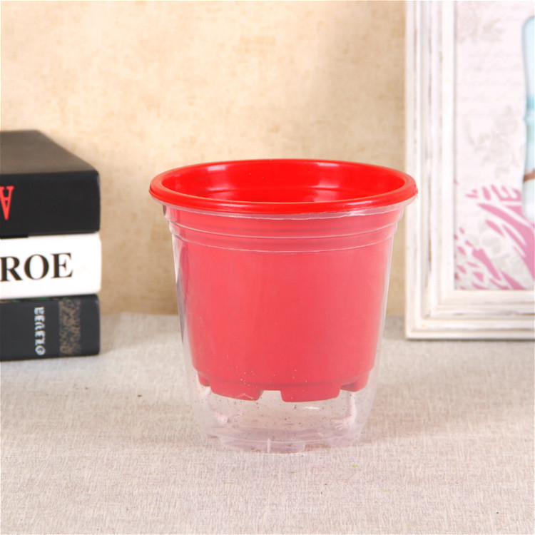 Absorción automática de agua perezoso maceta cuenca de absorción de agua especial para la decoración de la familia Balcón de rábano verde con un considerable nivel de agua de una sola pieza de entrega