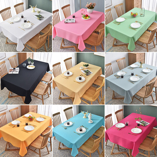 Hotel Home Tablecloth Solid Color Conference Ресторан прямоугольная юбка для стола мероприятия активность домашняя конференция столовая столовая ткань оптом