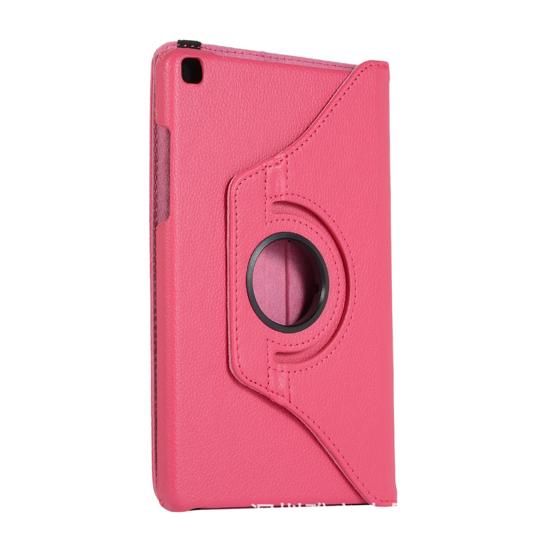 For Samsung 2019 T290 Flat Leather Cover T295 Litchi Pattern Rotating Protective Cover