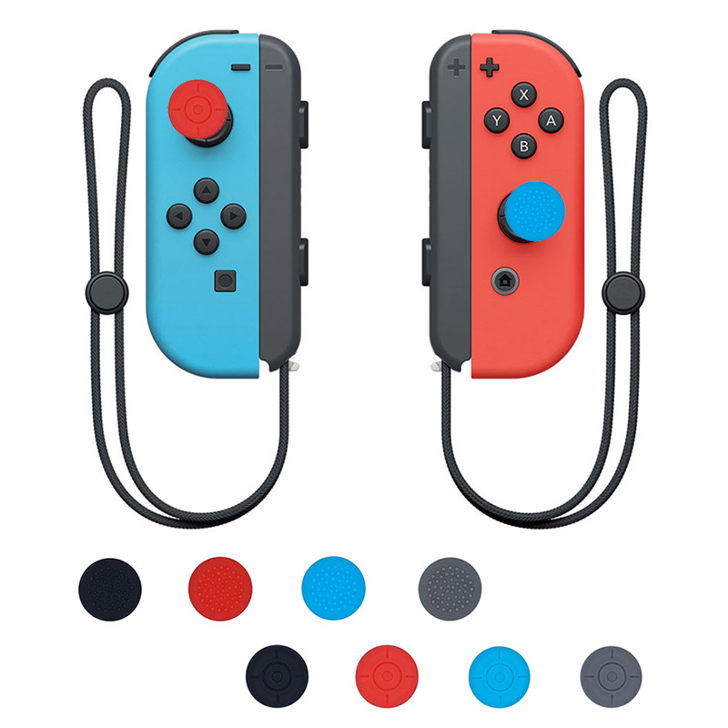 适用任天堂switch摇杆帽 游戏手柄硅胶帽 NS摇杆按键帽保护套配件