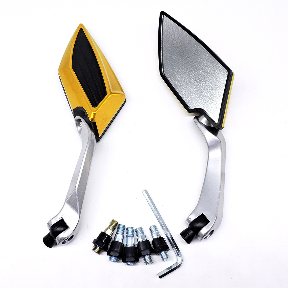 Motorcycle Modified Rearview Mirror, Scooter, Street Car, Moped Rearview Mirror, Reversing Mirror, Rearview Mirror, Diamond-Shaped Reflector
