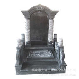 江西新余市墓碑  龙凤双柱墓碑图片  印度红光面石碑