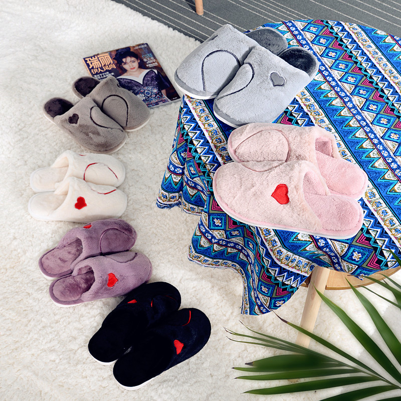 潮州鞋子美佳泽家居拖鞋冬天保暖家居棉拖鞋女秋冬季居家室内批发