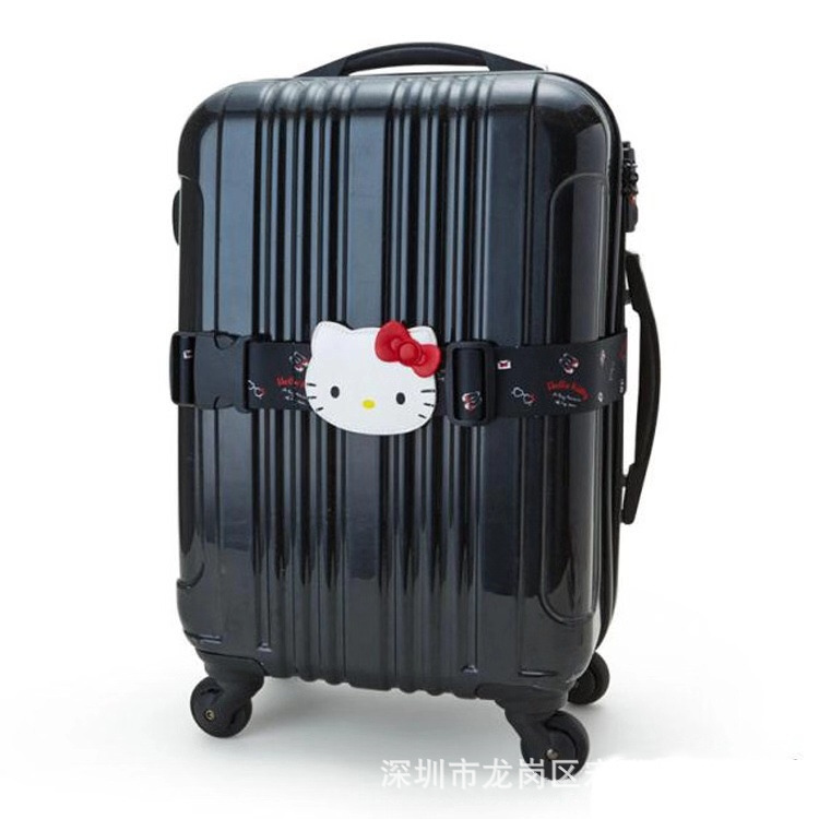 卡通美樂蒂布丁狗KT行李箱打包加固帶 拉杆箱旅行托運彈力捆綁帶