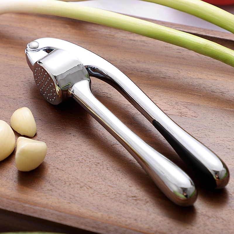 Zinc Alloy Garlic Press Garlic Pounder Garlic Masher Enlarged And Enhanced Version For Home Kitchen And Restaurant
