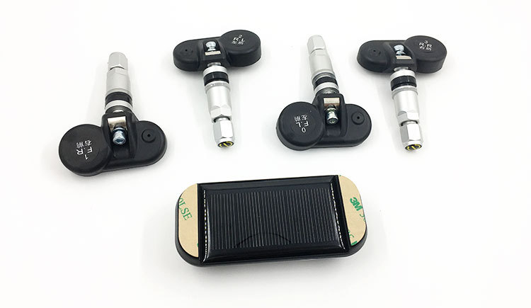 Hidden built-in TPMS wireless solar tire pressure monitoring system pressure detection instrument