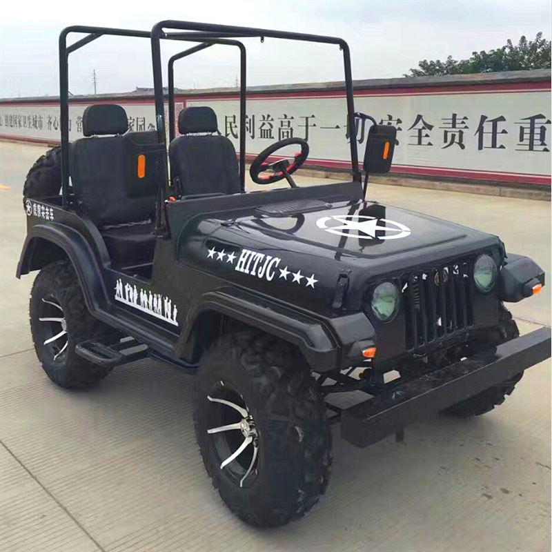 Off-road SUV on four wheels for adults