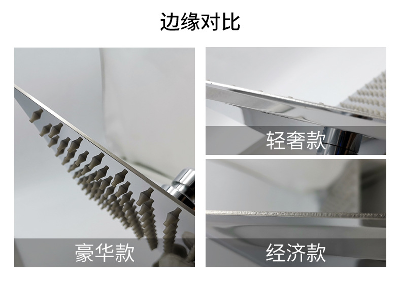 304 stainless steel ultra-thin top shower head, pressure-increasing water-saving shower head, cross-border exclusive supply undefined