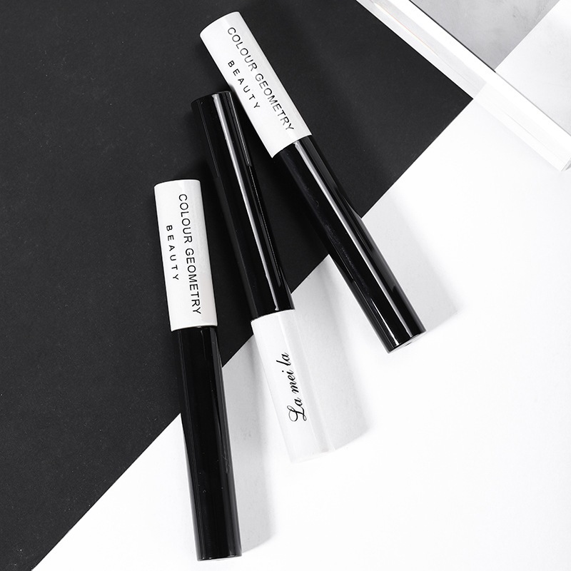 厂家批发 睫毛膏纤长浓密自然卷翘型加密加长防水细刷头抖音直播