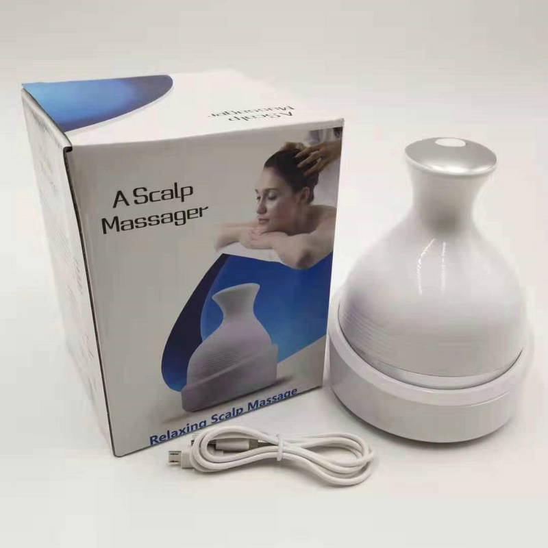 充电头部按摩器 硅胶防水电动头皮按摩器 多功能头部按摩仪|ms