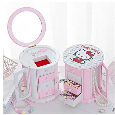 Super adorable circular Music box lovely Cartoon Jewelry box The music box originality Birthday gift Music box