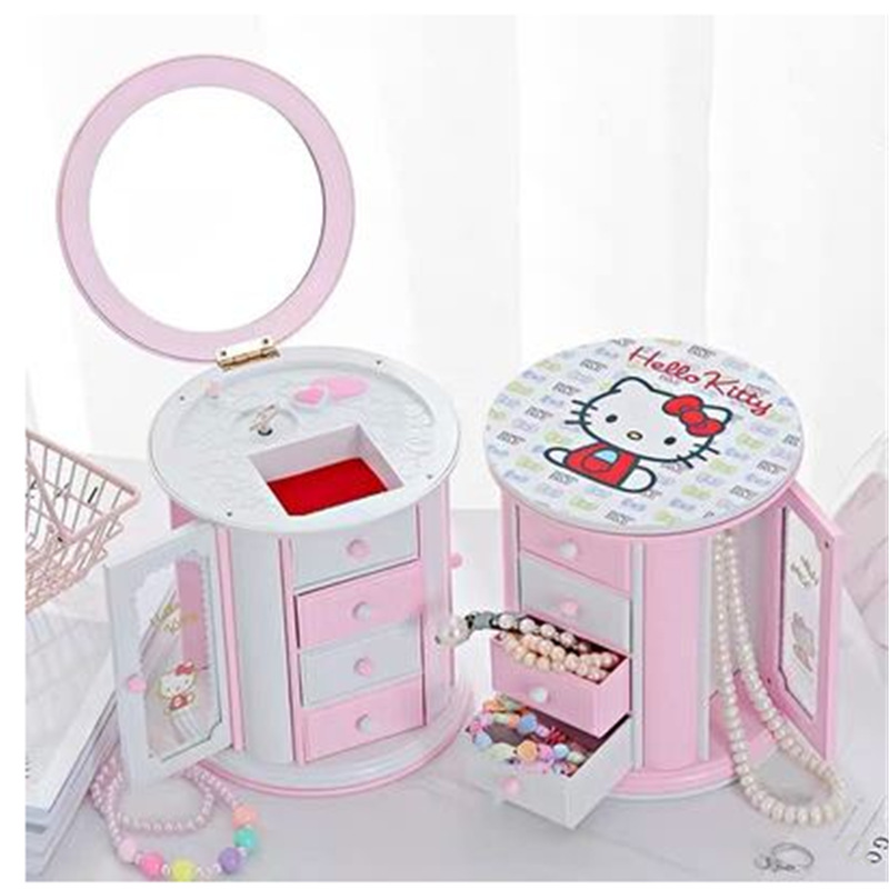 Super adorable circular Music box lovely Cartoon Jewelry box The music box originality Birthday gift Music box