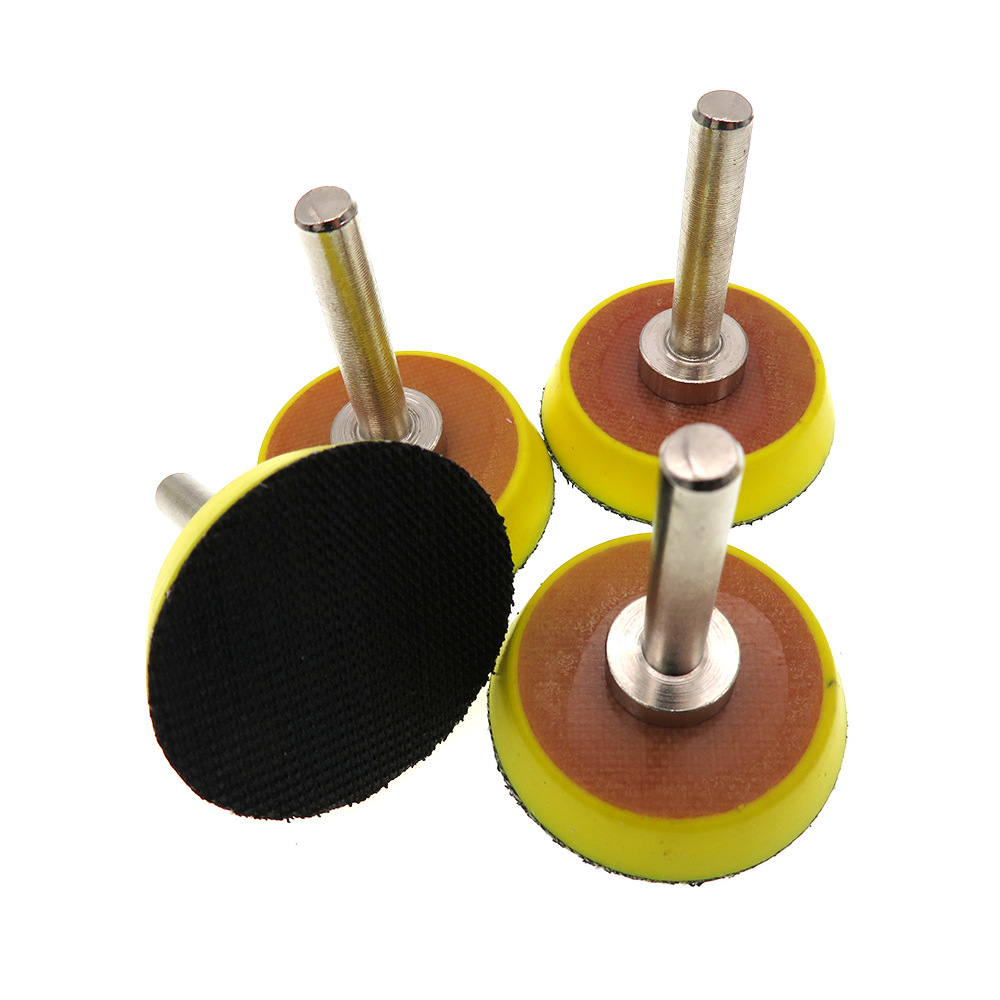 外贸货源 1.5寸38mm电动粘扣抛光盘自粘海绵打磨盘植绒砂纸吸盘