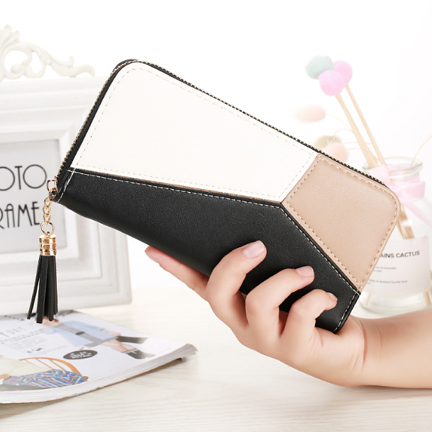 Women's Color Block Pu Leather Zipper Wallets display picture 3