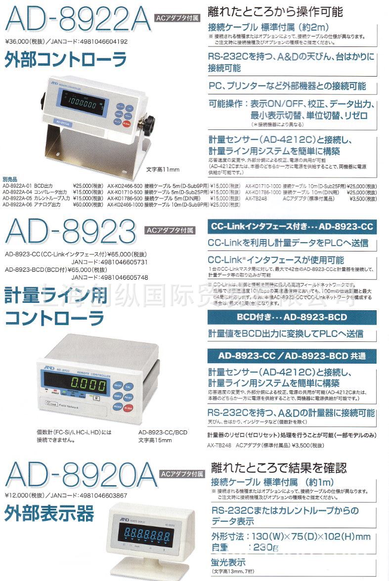 AND控制器   AD-8923    创纵国际专业销售