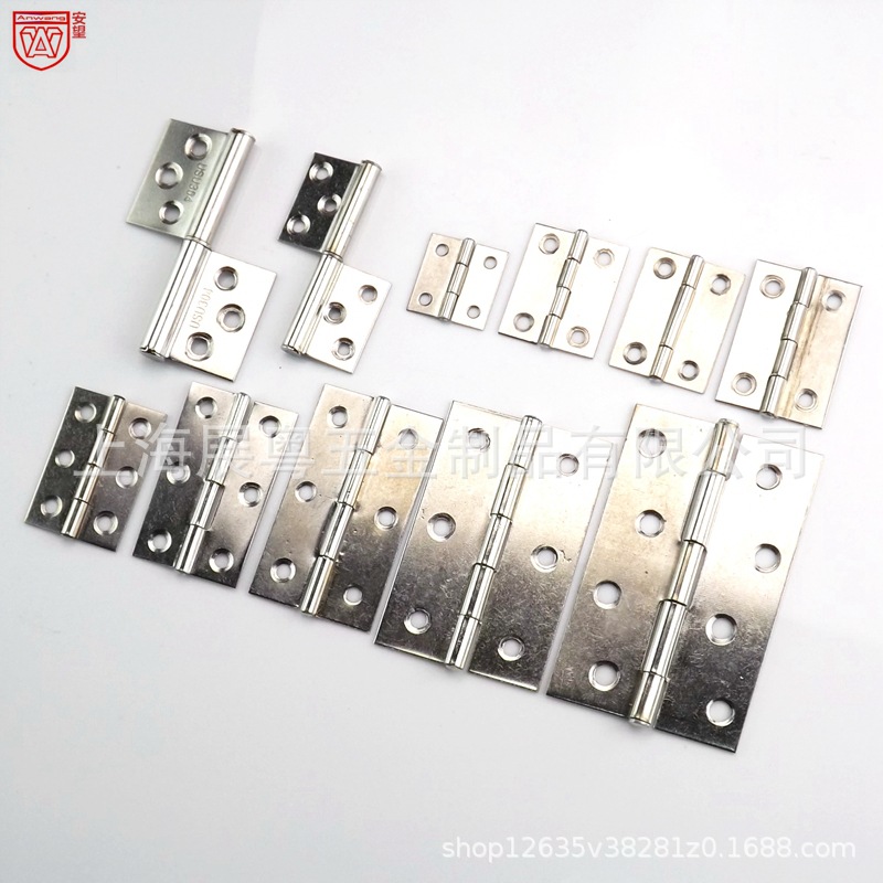 AW acero inoxidable 1 pulgada / 1.5 pulgadas / 2 pulgadas / 2.5 pulgadas / 3 pulgadas / 4 pulgadas bisagras de apertura plana / puerta de gabinete bisagras de ventana