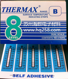 S -Eight B Тепловая испытательная полоса/71 ℃ -110 ℃ Британская температура температуры. Термическая испытательная полоса/бумага измерения температуры/
