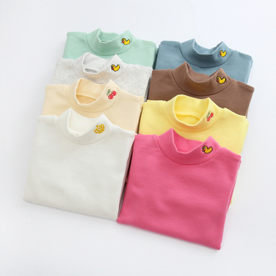 一件代发男童打底衫春秋纯棉长袖t恤儿童宝宝上衣女童春秋冬加厚