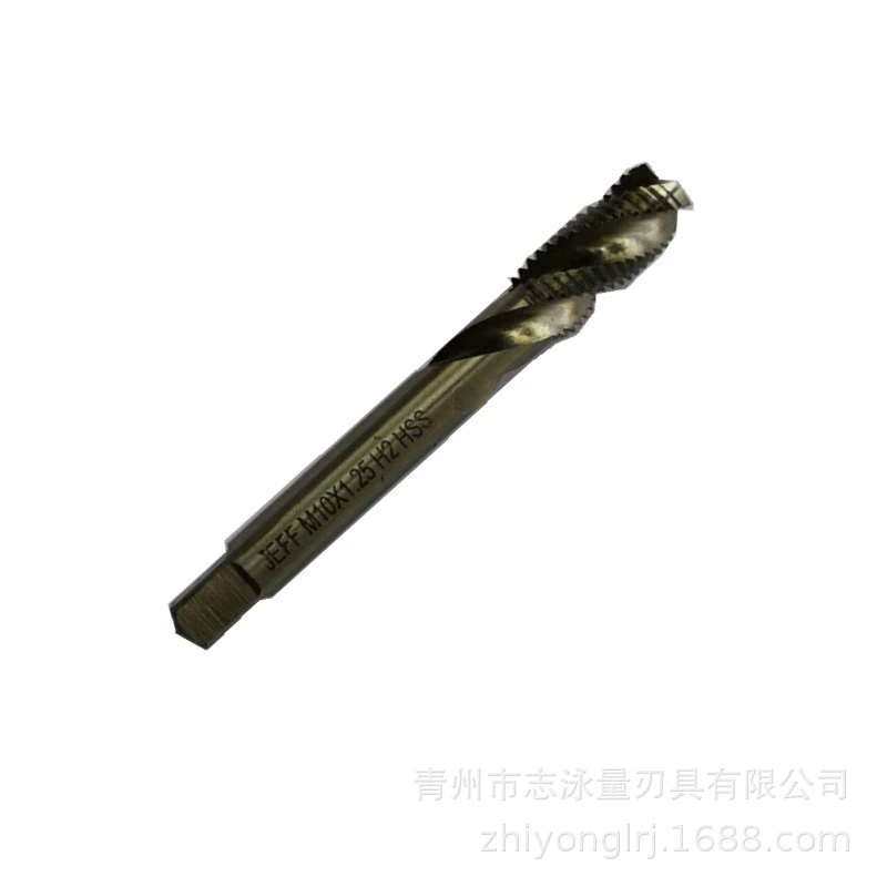 Оригинальный инструмент Shaanxi Guanzhong, полное затачивание сверла спиральная канавка резьба M5 8 10 12 14 слепое отверстие резьба твердый
