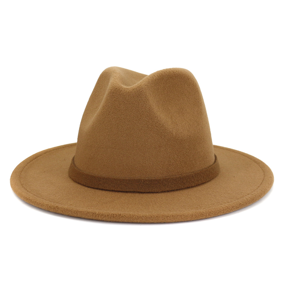 Solid Color Panama Hat 