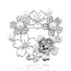 New product hollow flower ring shape exquisite brooch dress uniform fashion jewelry ladies wearing manufacturers direct sales