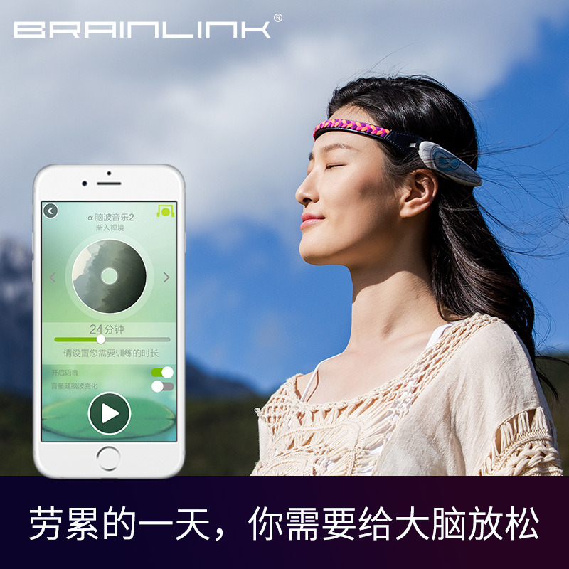 Brainlink Idea Head hoop intelligence Head ring Relax brain Brain waves Tester Idea Attention control