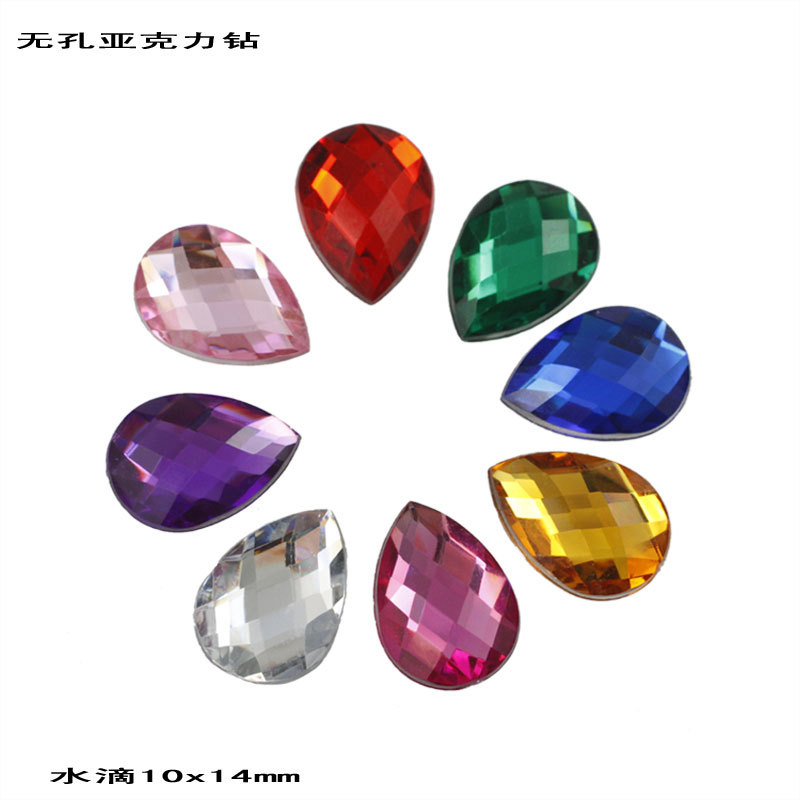 acrylic purse drop-shaped