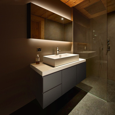 北欧浴室柜组合现代简约PVC卫浴洗手洗脸盆吊柜挂墙式卫生间洁具|ms