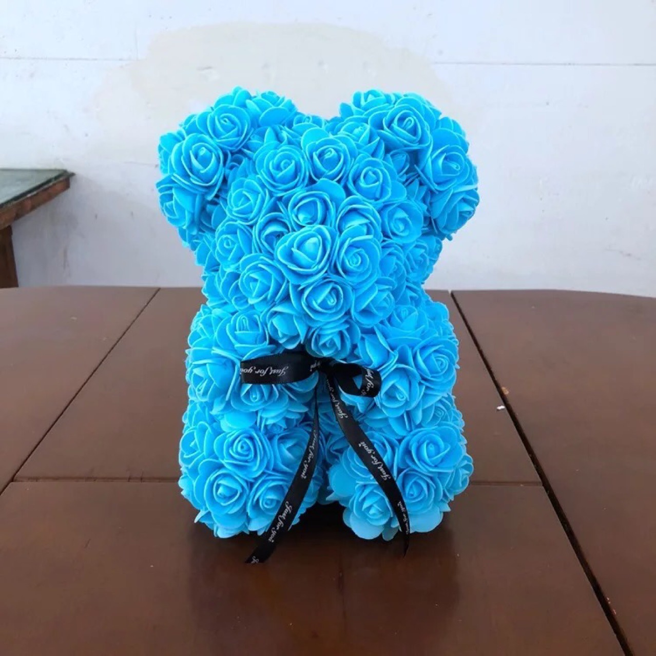 20cm25cm Bubble bear PE Spend eternity rose Artificial Flower Bear hug Gift box