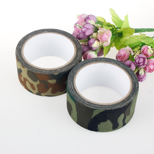 Non-elastic thickened cotton 10 meters tape camouflage tape stickers carry outdoor tape camouflage tape