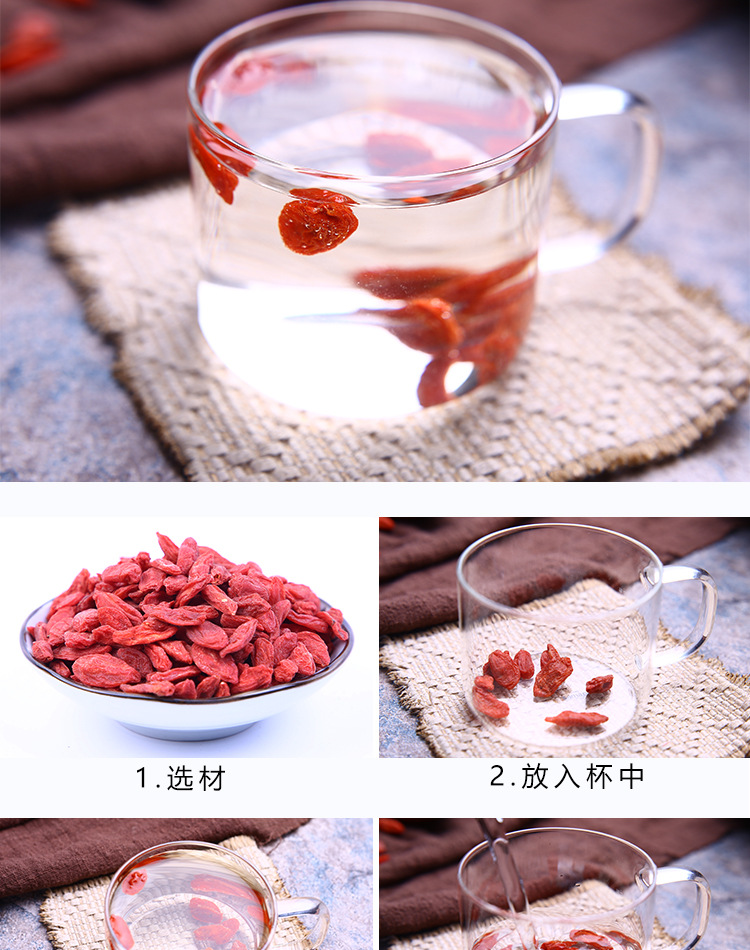 Ningxia Red Goji Berries Large Grade 500g Dried Wolfberry Fruit for Cooking and Tea specifications