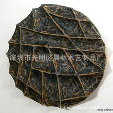 厂家直D 高端木质工艺摆件 酒店画廊特色摆件 木质花瓶 各国风格