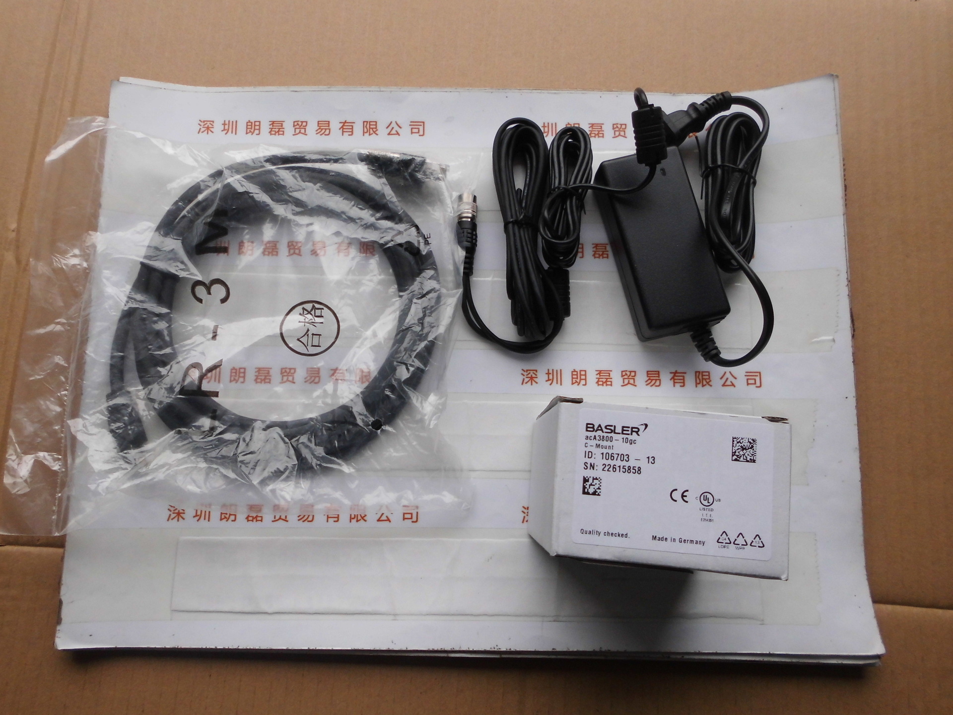 巴斯勒1000万像素工业相机 BASLER acA3800-10gc