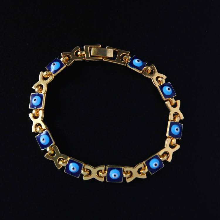 Метал bracelets, 18 карат, кошачий глаз, европейский стиль, пожелание