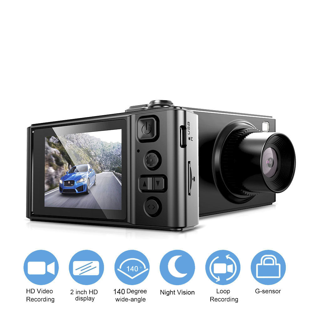Night Vision 1080p Portable Driving Recorder With 2 Fill Lights
