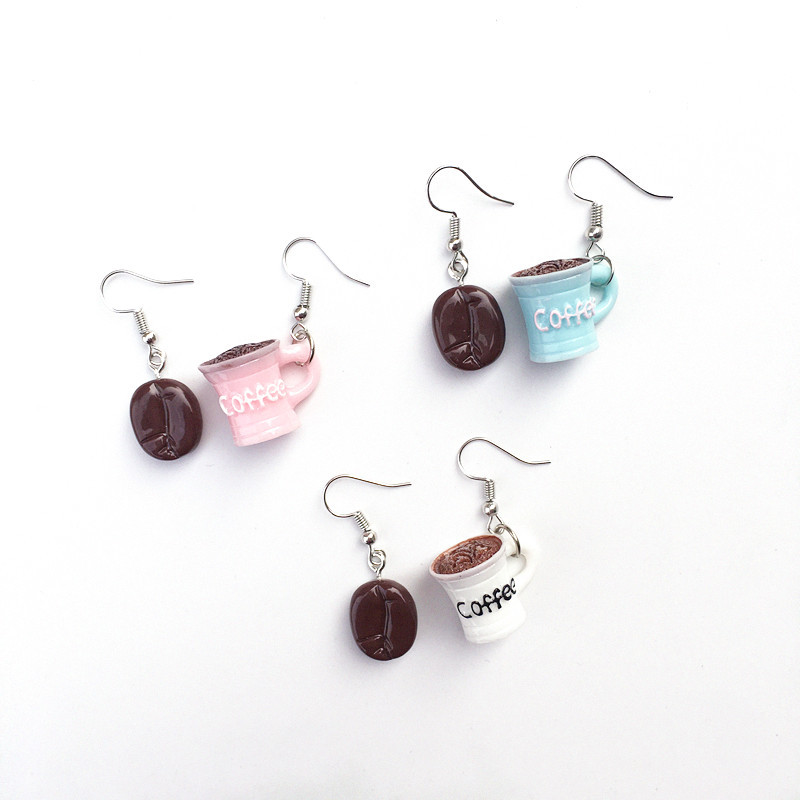 Fashion Coffee Beans Simulation Exaggerated Earrings Wholesale display picture 2