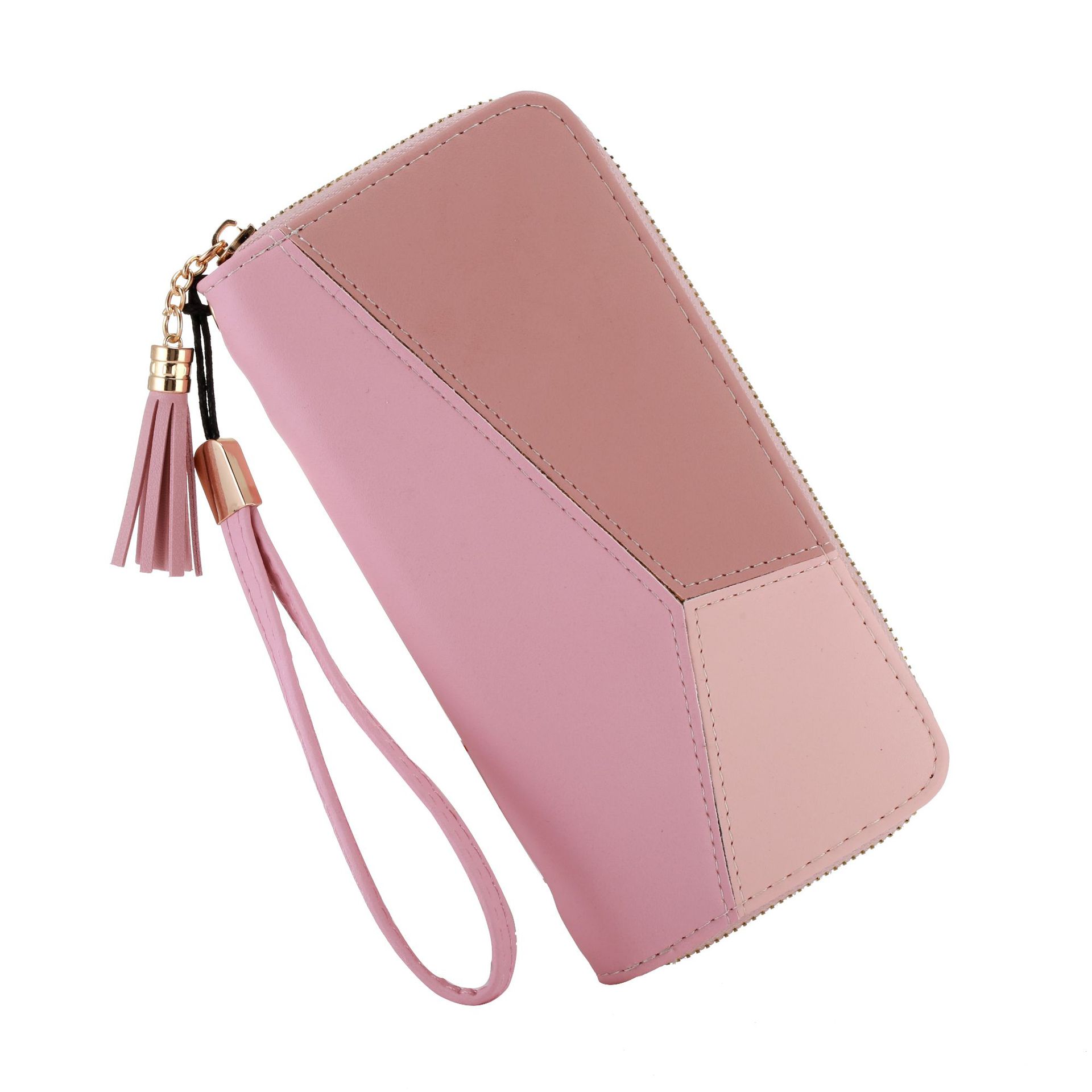 Women's Color Block Pu Leather Zipper Wallets display picture 7