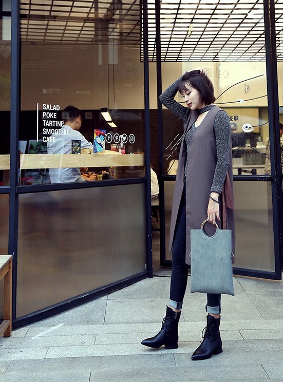 Bottes femme en PU artificiel - Ref 3355240 Image 19