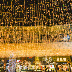 LED curtain light, colorful flashing lights, waterproof ice bar lights, water curtain lights, festival, Christmas, wedding, celebration, shopping mall entrance decoration lights