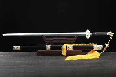 银双色狮子剑（银底）  厂家直销 可加工定制 未开刃