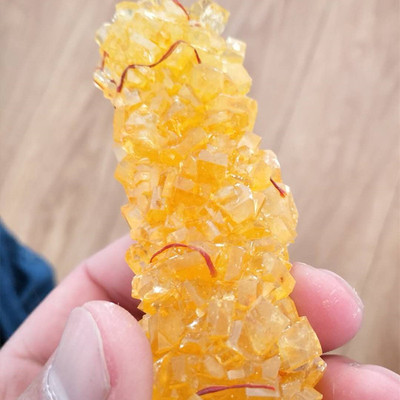 Xinjiang specialty Rock sugar Saffron crystal sugar Wholesale yellow rock sugar