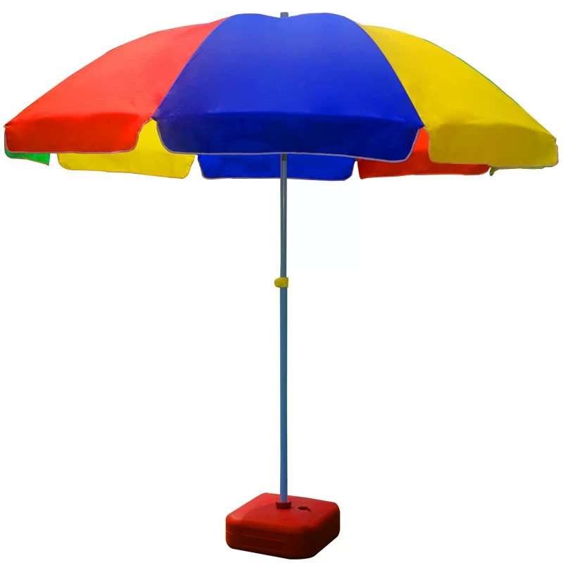 Beach big umbrella solar-powered for commercial use