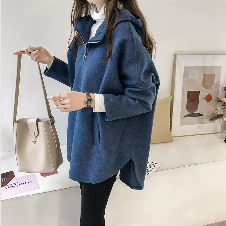 Down jacket, hoody, warm long-sleeve, 2019, oversize
