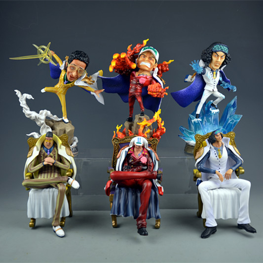 海贼 航海盒装手办模型gk 海军三大将库赞青雉黄猿萨卡斯基赤犬 阿里巴巴