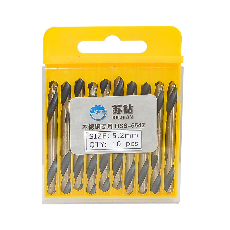 苏钻6542麻花钻轧制高速钢麻花钻头不锈钢钻头厂家批发双头钻